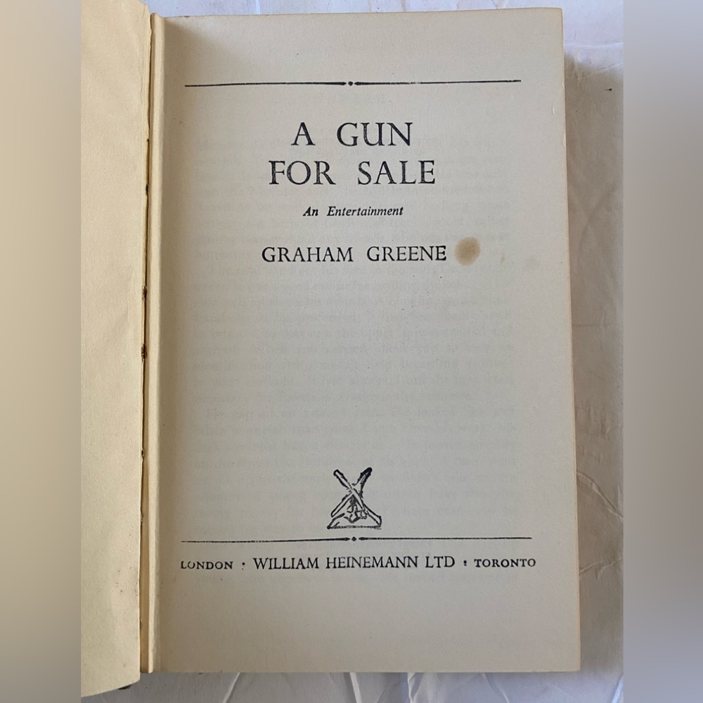 A GUN FOR SALE By Graham Greene 40s